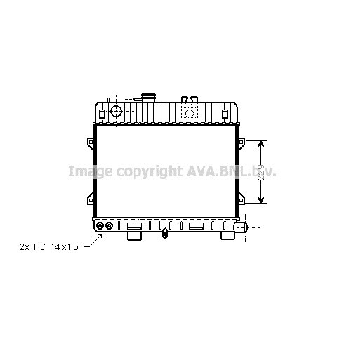 Слика на Воден радиатор (ладник) AVA QUALITY COOLING BW2110