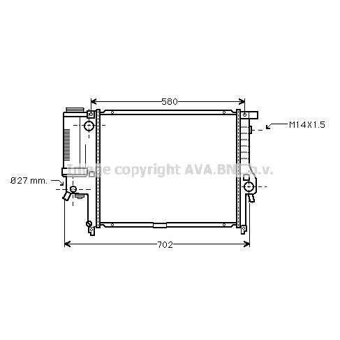 Слика на Воден радиатор (ладник) AVA QUALITY COOLING BW2121