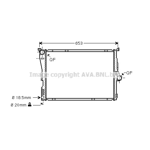 Слика на Воден радиатор (ладник) AVA QUALITY COOLING BW2289