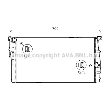 Слика на Воден радиатор (ладник) AVA QUALITY COOLING BW2446