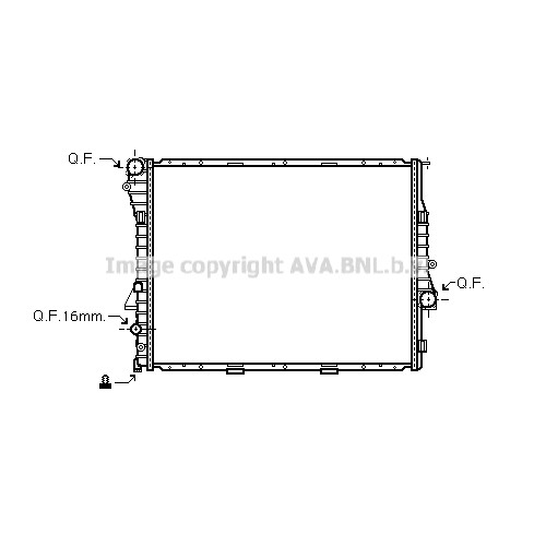 Слика на Воден радиатор (ладник) AVA QUALITY COOLING BWA2275