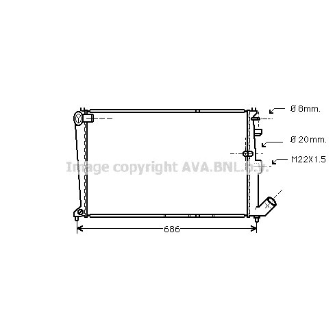 Слика на Воден радиатор (ладник) AVA QUALITY COOLING CN2065