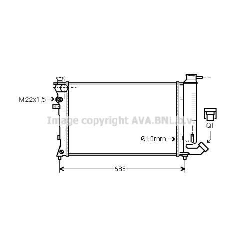 Слика на Воден радиатор (ладник) AVA QUALITY COOLING CN2112