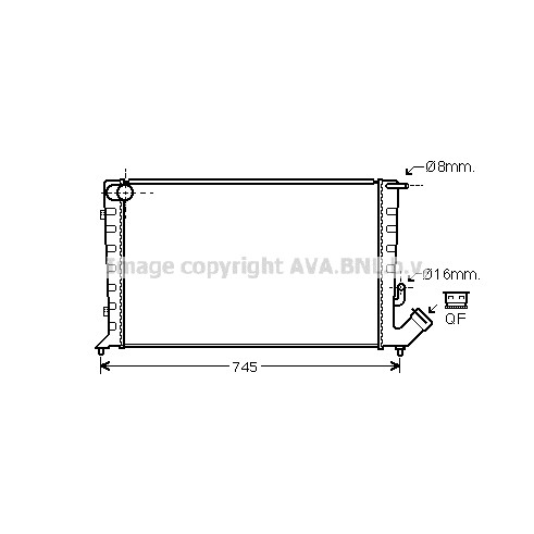 Слика на Воден радиатор (ладник) AVA QUALITY COOLING CN2211