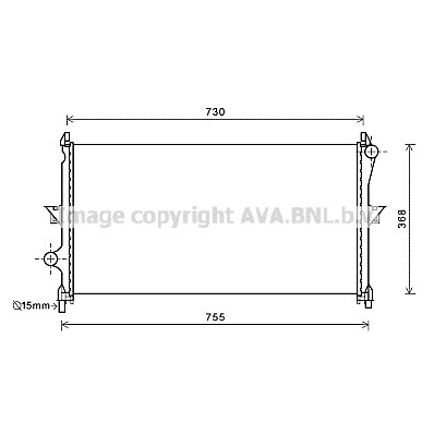 Слика на Воден радиатор (ладник) AVA QUALITY COOLING CN2278