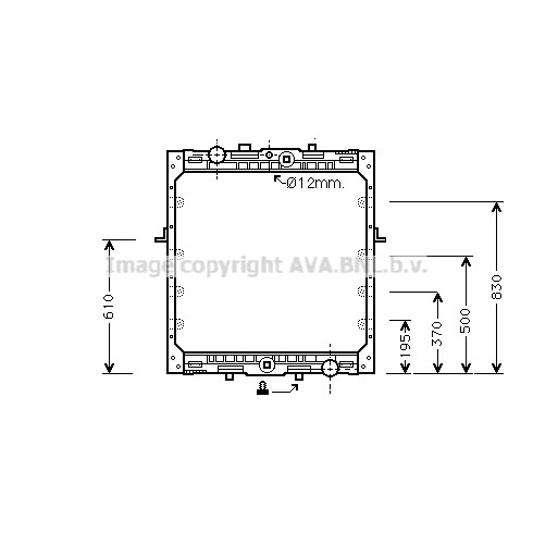 Слика на Воден радиатор (ладник) AVA QUALITY COOLING DF2010