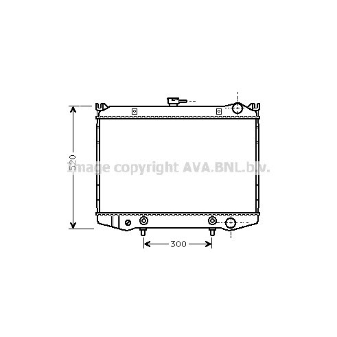 Слика на Воден радиатор (ладник) AVA QUALITY COOLING DN2076 за Nissan Pick up (D21) 2.4 i 12V - 126 коњи бензин