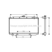 Слика 1 на Воден радиатор (ладник) AVA QUALITY COOLING DN2181