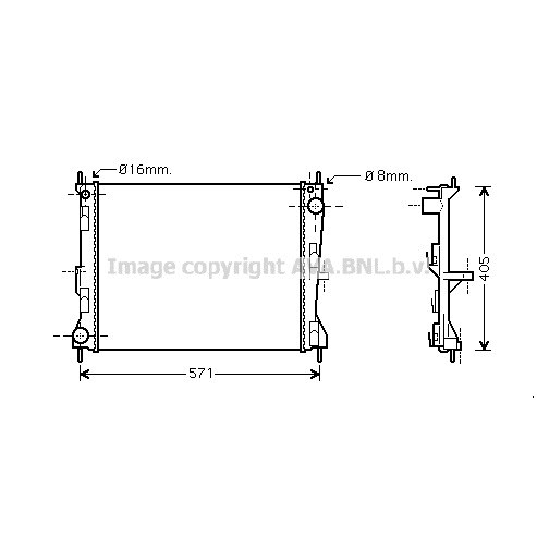 Слика на Воден радиатор (ладник) AVA QUALITY COOLING DN2235