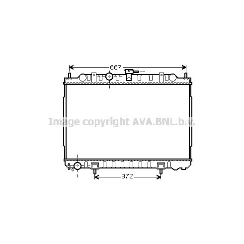 Слика на Воден радиатор (ладник) AVA QUALITY COOLING DN2238 за Nissan X-Trail (T30) 2.0 4x4 - 150 коњи бензин