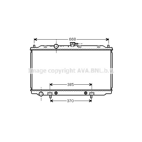 Слика на Воден радиатор (ладник) AVA QUALITY COOLING DNA2218 за Nissan Pulsar Hatchback (N16) 1.8 - 114 коњи бензин