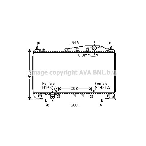 Слика на Воден радиатор (ладник) AVA QUALITY COOLING DW2055