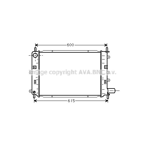 Слика на Воден радиатор (ладник) AVA QUALITY COOLING FD2151 за Ford Escort 7 Saloon (gal,afl) 1.8 TD - 90 коњи дизел