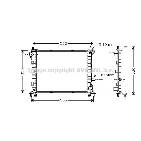 Слика на Воден радиатор (ладник) AVA QUALITY COOLING FD2263