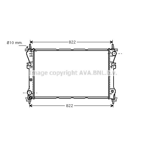 Слика на Воден радиатор (ладник) AVA QUALITY COOLING FD2318 за Ford Transit BOX (FA) 2.4 TDCi - 137 коњи дизел