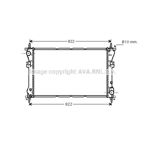 Слика на Воден радиатор (ладник) AVA QUALITY COOLING FD2320 за Ford Transit BOX (FA) 2.0 DI (FAE_, FAF_, FAG_) - 75 коњи дизел