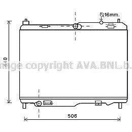 Слика на Воден радиатор (ладник) AVA QUALITY COOLING FD2442 за Ford Fiesta 6 1.4 TDCi - 70 коњи дизел