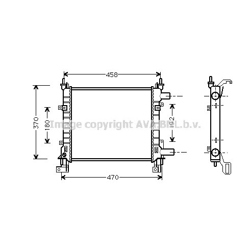 Слика на Воден радиатор (ладник) AVA QUALITY COOLING FDA2260