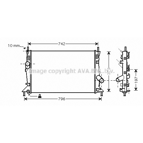 Слика на Воден радиатор (ладник) AVA QUALITY COOLING FDA2370