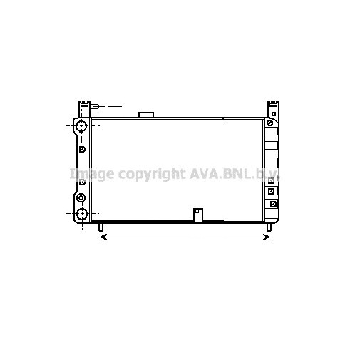 Слика на Воден радиатор (ладник) AVA QUALITY COOLING FT2054 за Fiat Ritmo 2 138a 60 1.1 - 58 коњи бензин