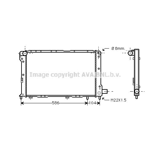 Слика на Воден радиатор (ладник) AVA QUALITY COOLING FT2092