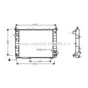 Слика 1 $на Воден радиатор (ладник) AVA QUALITY COOLING FT2197