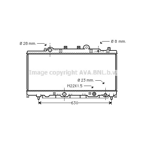 Слика на Воден радиатор (ладник) AVA QUALITY COOLING FT2199