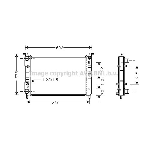 Слика на Воден радиатор (ладник) AVA QUALITY COOLING FT2225