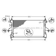 Слика 1 на Воден радиатор (ладник) AVA QUALITY COOLING FT2398