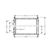 Слика 1 на Воден радиатор (ладник) AVA QUALITY COOLING FTA2094