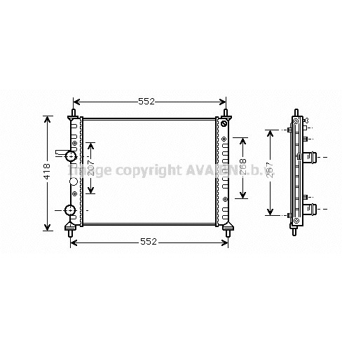 Слика на Воден радиатор (ладник) AVA QUALITY COOLING FTA2249