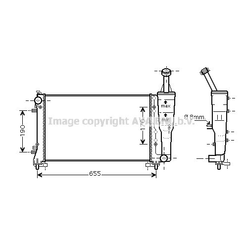 Слика на Воден радиатор (ладник) AVA QUALITY COOLING FTA2308