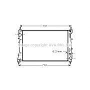 Слика 1 $на Воден радиатор (ладник) AVA QUALITY COOLING FTA2359