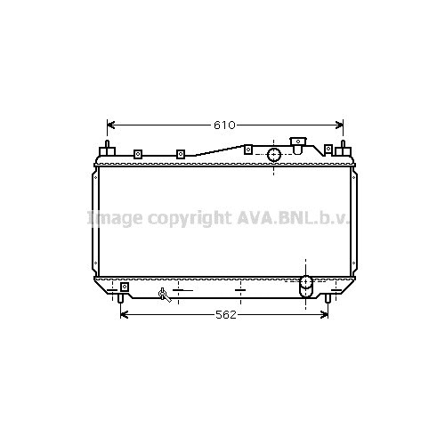 Слика на Воден радиатор (ладник) AVA QUALITY COOLING HD2113 за Honda Civic 7 Coupe (EM2) 1.6 i - 110 коњи бензин