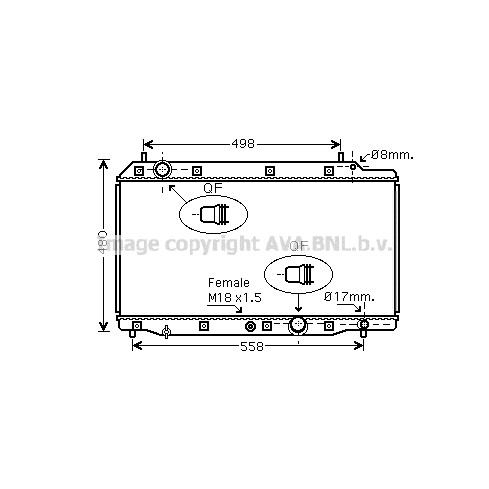 Слика на Воден радиатор (ладник) AVA QUALITY COOLING HD2215