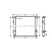 Слика 1 на Воден радиатор (ладник) AVA QUALITY COOLING HY2181