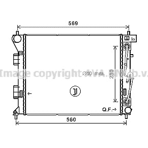 Слика на Воден радиатор (ладник) AVA QUALITY COOLING HY2351