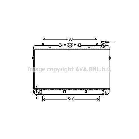 Слика на Воден радиатор (ладник) AVA QUALITY COOLING HYA2043 за Hyundai Lantra 2 Saloon (J-2) 1.5 12V - 88 коњи бензин