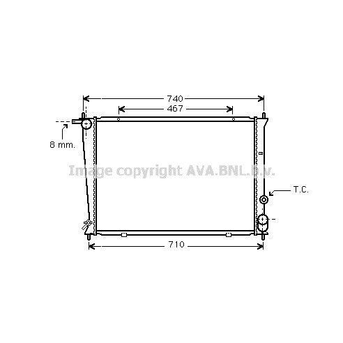 Слика на Воден радиатор (ладник) AVA QUALITY COOLING HYA2049