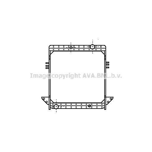 Слика на Воден радиатор (ладник) AVA QUALITY COOLING IV2025 за камион Iveco M 135-17 - 169 коњи дизел