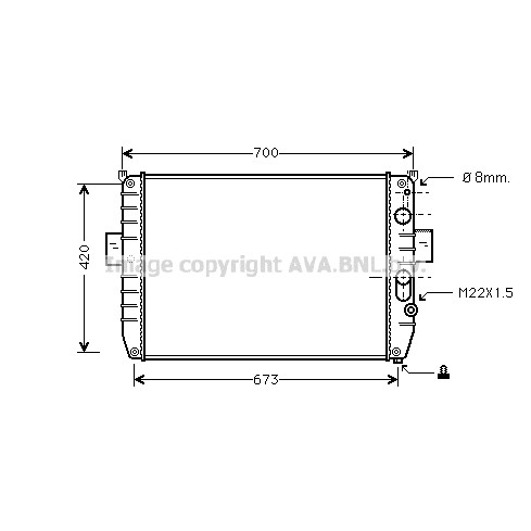 Слика на Воден радиатор (ладник) AVA QUALITY COOLING IV2050