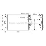 Слика 1 на Воден радиатор (ладник) AVA QUALITY COOLING IVA2041