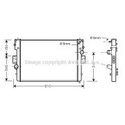 Слика 1 $на Воден радиатор (ладник) AVA QUALITY COOLING IVA2057