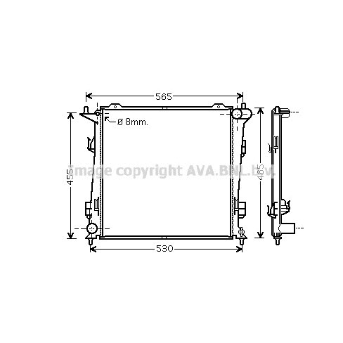 Слика на Воден радиатор (ладник) AVA QUALITY COOLING KA2098