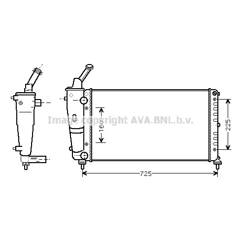 Слика на Воден радиатор (ладник) AVA QUALITY COOLING LCA2083