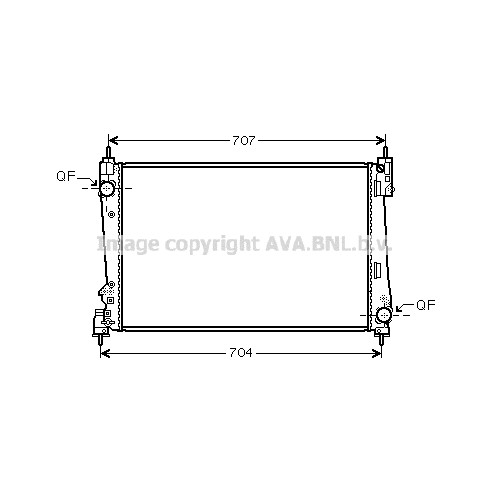 Слика на Воден радиатор (ладник) AVA QUALITY COOLING LCA2096