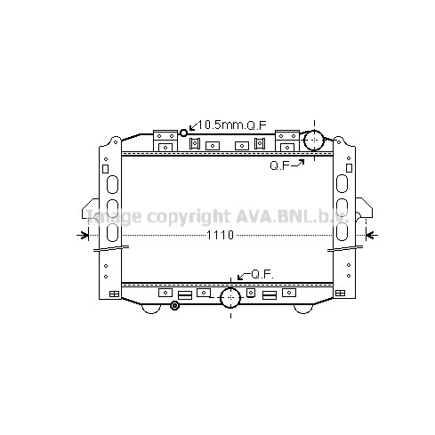 Слика на Воден радиатор (ладник) AVA QUALITY COOLING ME2284