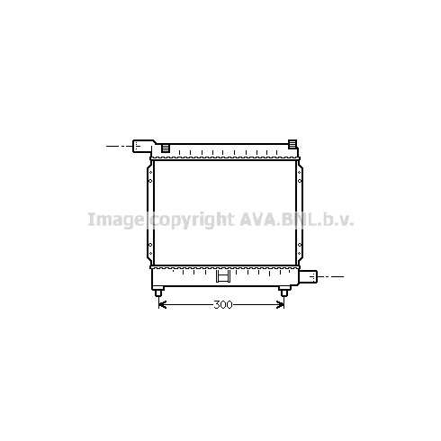 Слика на Воден радиатор (ладник) AVA QUALITY COOLING MS2039 за Mercedes 190 (w201) E 2.3 (201.028) - 136 коњи бензин