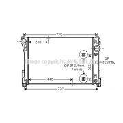 Слика 1 на Воден радиатор (ладник) AVA QUALITY COOLING MS2452