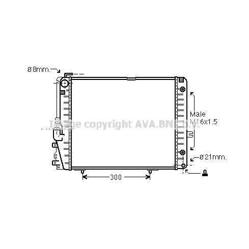 Слика на Воден радиатор (ладник) AVA QUALITY COOLING MSA2072